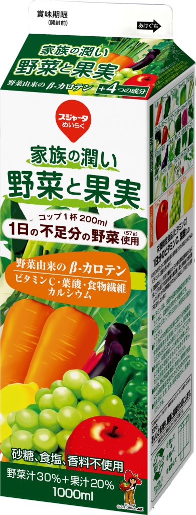 家族の潤い野菜と果実