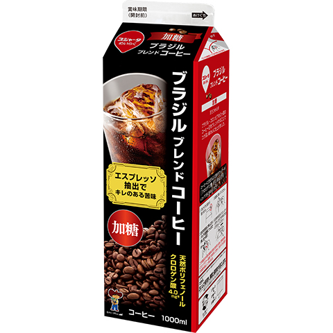 ブラジルブレンドコーヒー無糖 スジャータめいらくグループ