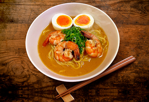伊勢海老クリームポタージュのパスタ