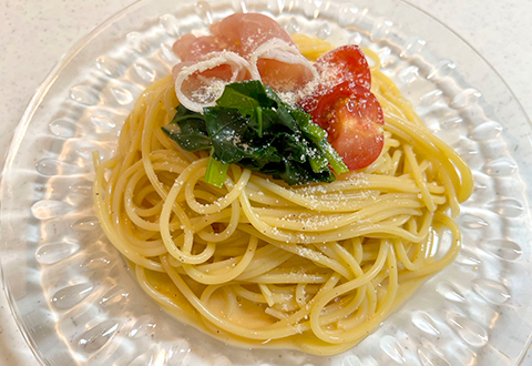 伊勢海老クリームポタージュのパスタ