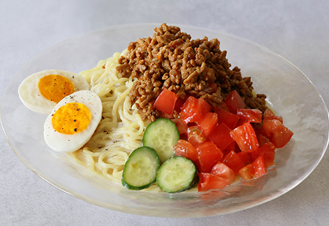 豆乳とじゃがいもの冷製パスタ