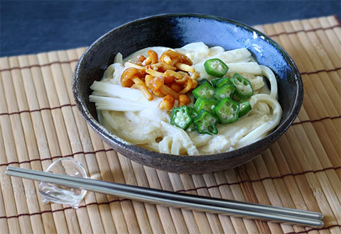 冷やし豆乳うどん