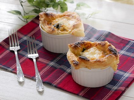 ココットで豆乳キッシュ